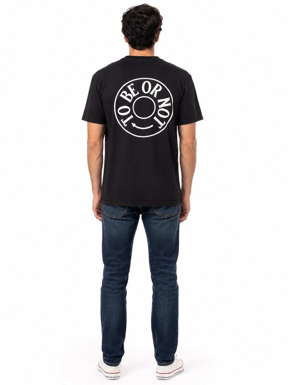 Tee Library To Be Or Not Black Graphic T Shirt L Korea Shakespeare Streetwear